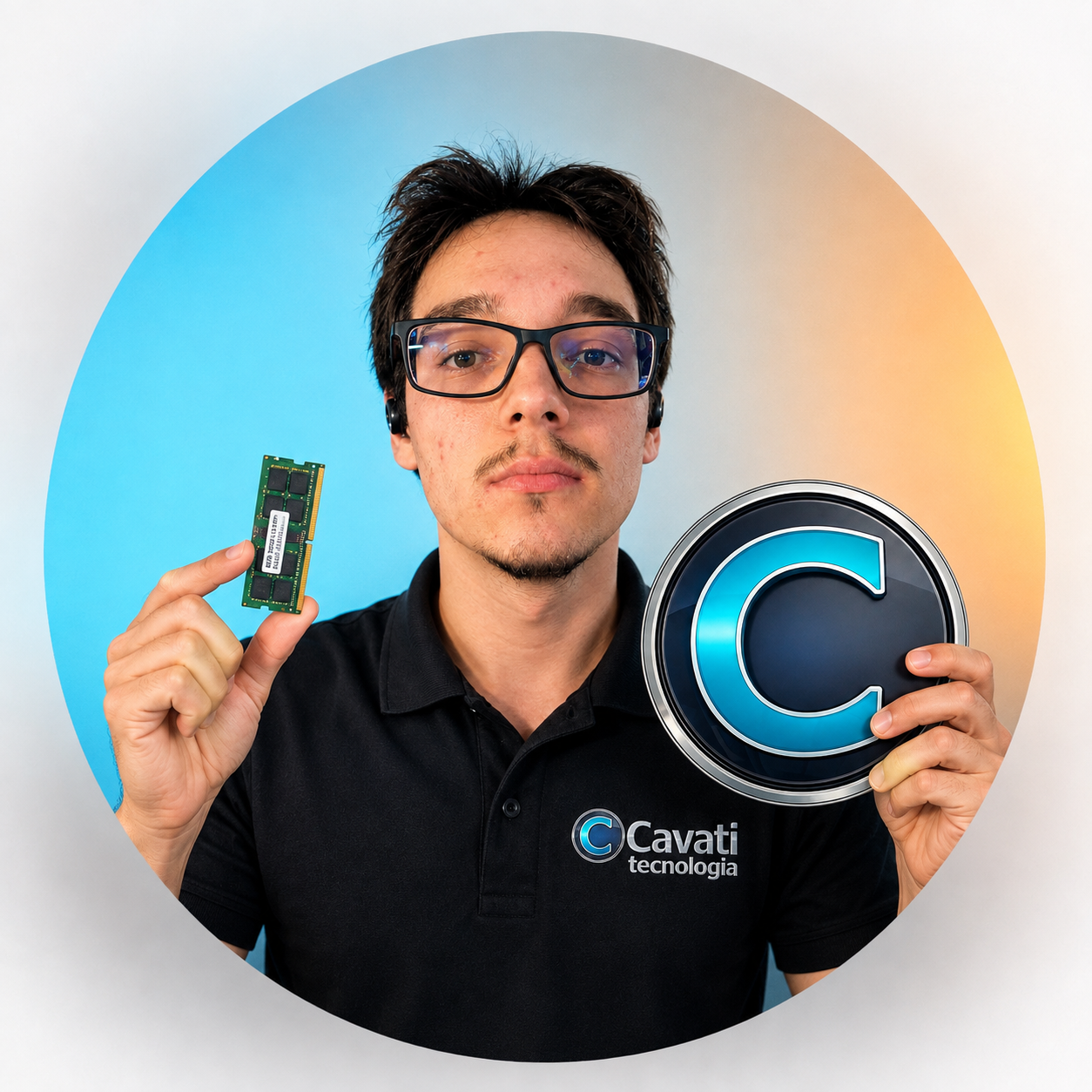 Lucas, técnico de informática da Cavati Tecnologia